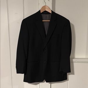 Calvin Klein Black Sport Coat Tailored Blazer